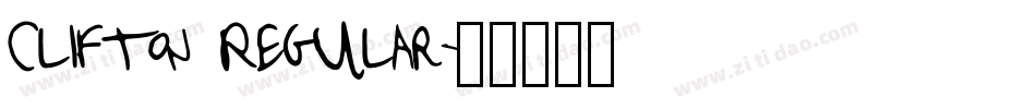 Clifton Regular字体转换